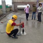 Kiểm định chất lượng bê tông dầm sàn bằng phương pháp khoan lấy mẫu