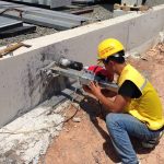 Kiểm tra chất lượng bê tông dầm móng bằng phương pháp khoan lấy mẫu